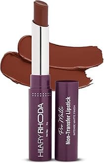 Pro Matte Non-Transfer Lipstick | Waterproof & Smudge-Proof | 12-Hour Long Stay | 24 Shades Available | Highly Pigmented Matte Finish Lipstick | 2g - (Nude Brown | Shade 03)