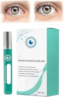 OphthlaMed Vision Enhance Roller, Cooling Roll-On Applicator for Tired Eyes, Puffiness and Dark Circles, Relieves Tired and Dry Eye Serum Roll-On, Enhances Visual Clarity (1pcs)