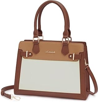 LOVEVOOK Purses and Handbags for Women, Tote Shoulder Bag Satchel Black Purse and PU Leather Top Handle for ladies