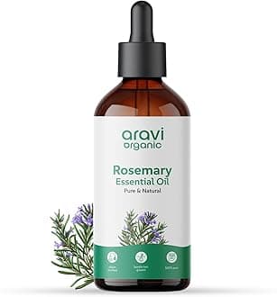 Aravi Organic Rosemary Essential Oil for Hair Growth,Quick Hair Growth Rosemary Oil for Women and Men - 100% Pure Rosemary Leaves Oil - 100 ml