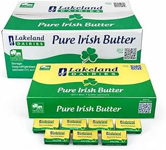 Lakeland Irish Butter Portions 4 x 150 Individual Foil Wrapped Portions from GREAT BRITISH TRADING LIMITED