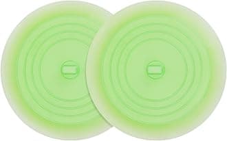 tifanso Silicone Tub Stopper Recyclable Bathtub Drain Stopper Upgraded Drain Plug Cover for Bathrooms and Laundries Kitchen Universal Use 6 inches (Jelly Green)