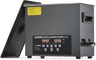 6L Digital Ultrasonic Cleaning Machine with Degas and Gentle Mode, 180W Ultrasonic Cleaner Machine with Heater and Timer, 1.6 gal Ultrasound Cleaner for Retainer Jewelry Lab Tool Auto Part