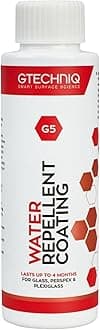 Gtechniq G5 Water Repellent Coating for Glass and Perspex 100ml - Maximum Repellency, 3 to 6 Months Durability, Beads Water, Removes Contaminants - Perfect for Car Windows, Marine Glass