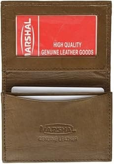 Genuine Leather Expandable Credit Card ID Business Card Holder Wallet