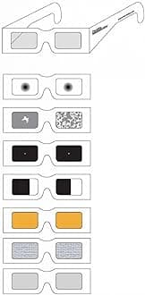 Simulator Glasses Kit made of Heavy Paperboard, 7 Glasses for Common Vision Problems: Central Loss, CMV Retinitis, Peripheral Loss, Hemianopia, Color, Overall Blur, Diabetic Retinopathy
