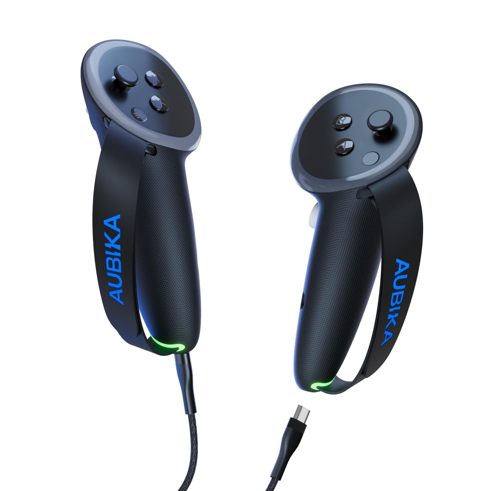 Rechargeable Controllers Grips for Meta Quest 3, Oculus Quest 3 Grips Cover Accessories, with 2 Batteries Replacement, Protector in VR