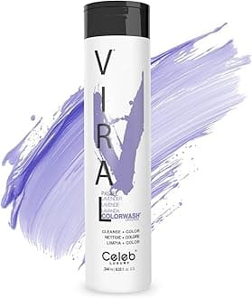 Viral Colorwash, Professional Semi-Permanent Hair Color Depositing Shampoo, Pastel Lavender, 8.25 Fl Oz (Pack of 1)
