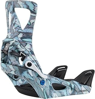 Burton Women's Step On Re:Flex Snowboard Bindings, Blue Butterflies, M