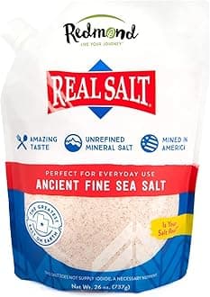 Real Salt - Natural Unrefined Fine Salt, 26 Ounce Pouch (1 Pack)