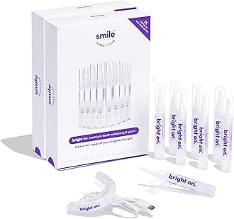 Teeth Whitening Kit with LED Light - 8 Pack Gel Pens