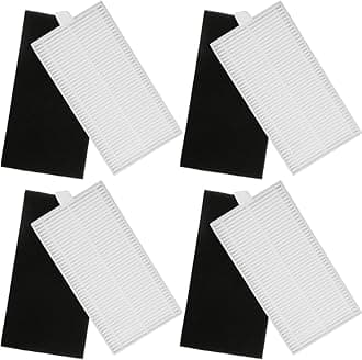 Verilux® Replacement Filters for Ecovacs Deebot Y1 pro Vacuum Cleaner Capturing Larger Particles and Debris Tailorted fit Replacement Primary Filters for Ecovacs Deebot Y1 pro, Pack of 4