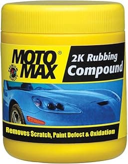 Motomax 2K Rubbing Compound 200g | Removes Minor Scratches, Swirl Marks, Paint defect and Oxidization from metal surfaces on Cars, Bike, Motorbikes | Removes dirt, grime, stains to make surface glossy