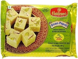 Soan Papdi Sweet 500g (17oz) Online Indian Grocery by Haldiram