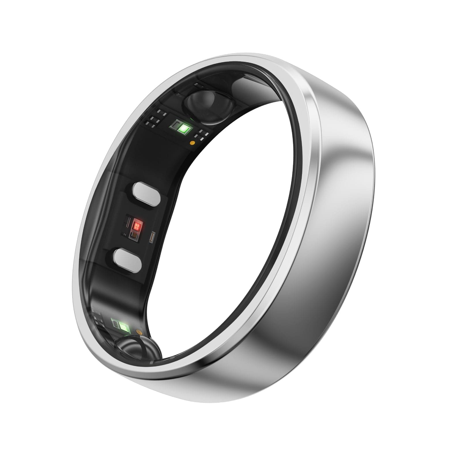 RingConn Gen 2, World’s First Smart Ring with Sleep Apnea Monitoring, No APP Subscription, 12-Day Battery Life, Stress/Heart Rate/Women's Health Tracker, Android & iOS Compatible (Silver, Size 7)