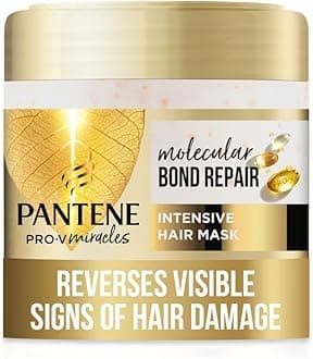 Pantene Molecular Bond Repair Intensive Hair Mask with Biotin 300ml. Pro-V Concentrated Formula for Extremely Dry Damaged Hair. Leaves Hair Visibly Healthier, Strengthened and Regenerated