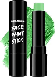 BAD COLOR Light Green Eye Black, Lime Green Face Body Paint for Sports St. Patrick's Day Camouflage Hunting Hulk, Washable Painting Sticks for Halloween Costume SFX Cosplay Witch Grinch Makeup