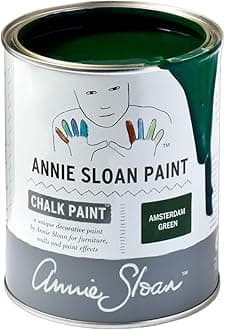 Annie Sloan Chalk Paint® (Amsterdam Green, 1 Litre/33.8 Fl Oz) a unique decorative paint for furniture, cabinets and home décor with no sanding or priming