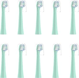 Replacement Toothbrush Heads 10 Pack Compatible with Colgate Hum Connected Smart Battery Electric Toothbrush Head, Green