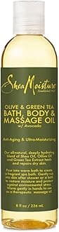Olive and Green Tea Bath-Body and Massage Oil for Unisex, 8 oz