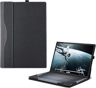 Laptop Cover for Dell inspiron 7635 16" (5620 5625 5630 7610 7620 7630) 2-in-1， All Inclusive Drop Case 16" PU Leather Inside Pocket Cover (Dark Gray)