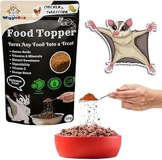 WiggleBoo 50g Chicken & Sweetcorn Sugar Glider Topper | High-Protein Snack | Antioxidant-Rich | Crunchy & Healthy | Wholesome | Training | Easy to Digest