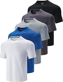 Liberty Imports Men's Athletic Crew Neck Short Sleeve T Shirts Undershirt