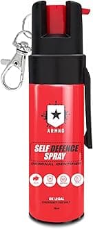 ARMNDSelf Defence Spray Criminal Identifier Spray for Personal Protection - Weapons UK Legal Pepper Spray Alternative for Men & Women with UV Marking, Keychain & Belt Clip 15ml