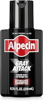 Gray Attack Caffeine & Color Shampoo, 6.76 Fl Oz