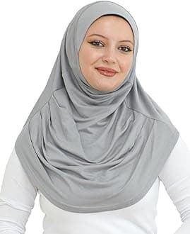 Plain Ready To Wear Hijab for Women, Muslim Instant Turbans, Soft Jersey Scarf, Islamic Clothes, Long Hijabs, Abaya
