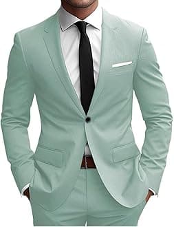 2 Piece Suit Men Slim Fit Suits for Mens One Button Men Suit Slim Fit Wedding Groomsmen Prom Homecoming Suits