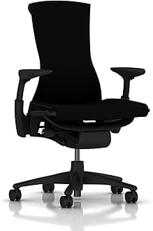 Embody Ergonomic Office Chair | Fully Adjustable Arms and Carpet Casters | Black Rhythm