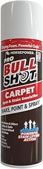 Horsepower Bull Shot No BS Carpet Spot & Stain Remover, AS-SEEN-ON-TV, Made In USA, Just Point & Spray, No Bending or Scrubbing, Hands-Free, Stain-Lifting Foam-Action, Pets Stains & Odors, Soda & More