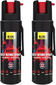 Self Defence Spray UK Legal Pepper Spray Alternative for Men & Women with UV Marking & Belt Clip - Criminal Identifier Spray for Personal Protection TWIN PACK 15ml