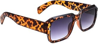 Uv Protected Stylish Unisex Badshah Style Square Sunglasses (13031)