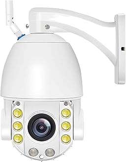 4K 8MP WiFi IP Camera Outdoor 50X Zoom Security Protection PTZ Cam 120M Distance Home Security Camera CCTV Video Surveillance(AU Plug,8MP 50X Add 128GB)