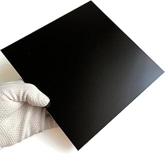 G10 Fiberglass Garolite 3D Printer Build Surface Plate Semi-Flexible Sheet 200mm/8"(Black Color)