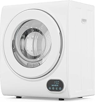 Portable Clothes Dryer, 110V 850W High End Front Load Laundry Tumble Dryer, 1.5 cu.ft Electric Dryer with Stainless Steel Tub & LCD Touch Panel for Apartment, Dorm