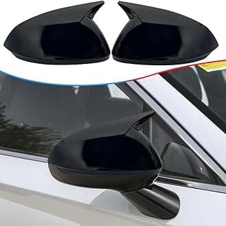Side Mirror Cover, for Hyundai Sonata 2024 2025, 2PCS Turn Signal housing Cover Accessories - Bright Black