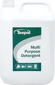 Teepol Multipurpose Detergent - Dishwashing Liquid 5L - Efficient Dish Soap & Floor Cleaner, Multi Surface Cleaner for Oil, Dirt, Grease Removal - PH-Neutral Washing Up Liquid for Home & Business