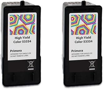 Primera 53334 High Yield Tri-Color Ink Cartridge 2-Pack