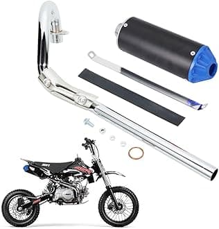 Exhaust Muffler Silencer Pipe 28mm 90cc 110cc 125cc Dirt Pit Bike CRF50 SSR Baja Coolster Piranha Pister Pro Taotao 125cc TTR Taotao DB10 DB14