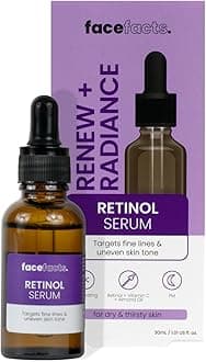 Renewing Facial Night Serum | Retinol | Targets fine lines & uneven skin tone | 30ml