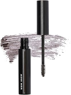 Wow Brow Gel, Volumizing, Buildable, Wax-Gel Hybrid, Creates Full, Voluminous-Looking Brows, Locks Brow Hairs In Place, Deep Brown