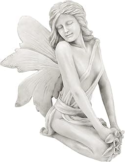 Design Toscano PD1549 The Enchanted Garden Fairies Colleen Statue,antique stone