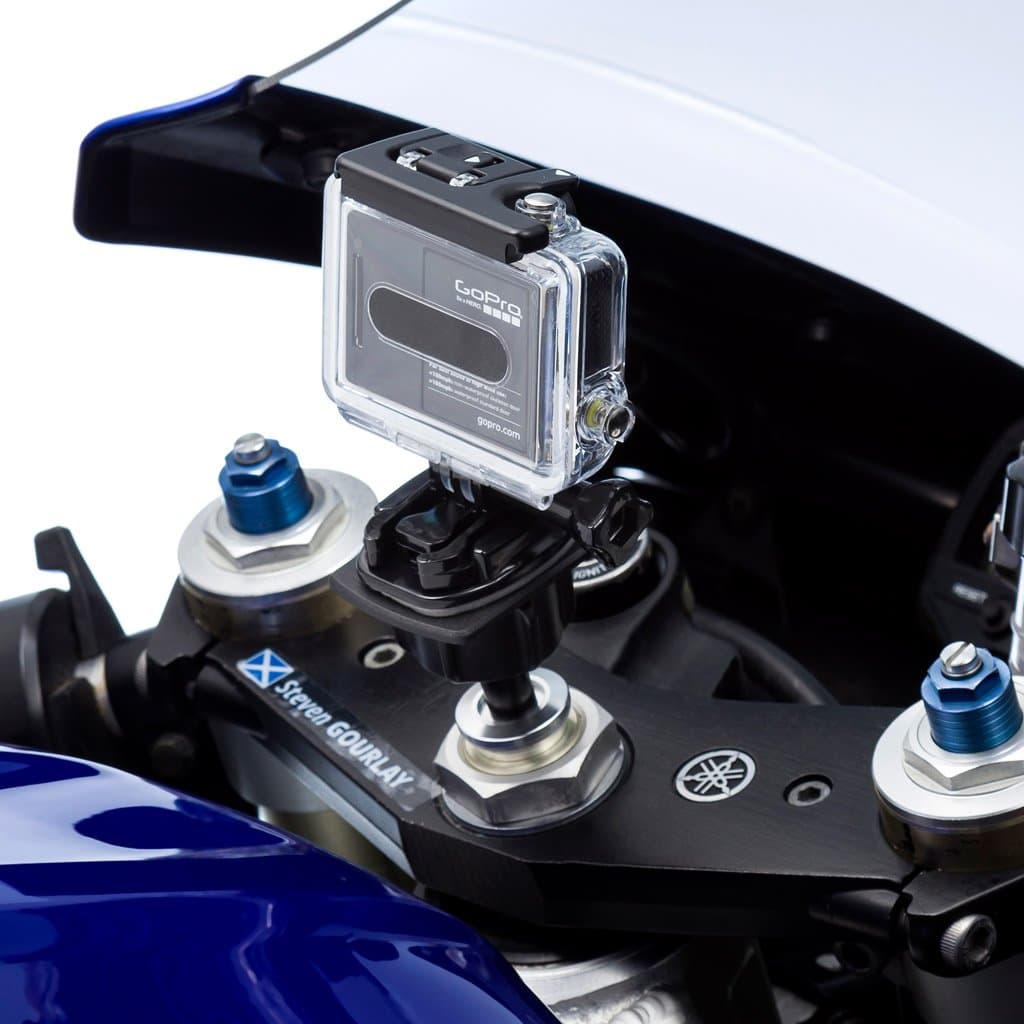 Ultimateaddons Motorcycle 15.0-17.2mm Fork Stem Mount and Flat Adapter Plate for GoPro Hero Action Cameras