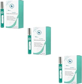 Enhance Eye Roller for Women & Men, Relieves Tired, Dry & Puffy Eyes - Improves Eye Comfort, 8ml Eye Massage Roller (3PC)