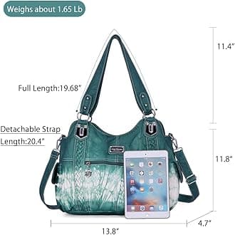 Angel Barcelo Purses for Women Soft PU Leather Shoulder Bag Crossbody Purse and Handbags