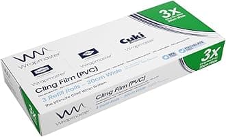 1000 clingfilm refills x 3 rolls 100m each by Wrapmaster