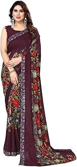 Women's Fashion Georgette Saree with Blouse